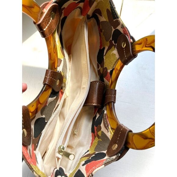 Kim Rogers Women's Multicolor Floral Round Top Handle Handle Bag - Picture 4 of 7